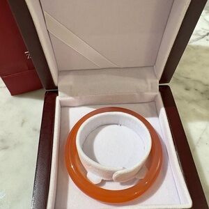 Orange Bangle Bracelet